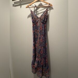 Bohemian Paisley Maxi Dress from Italy